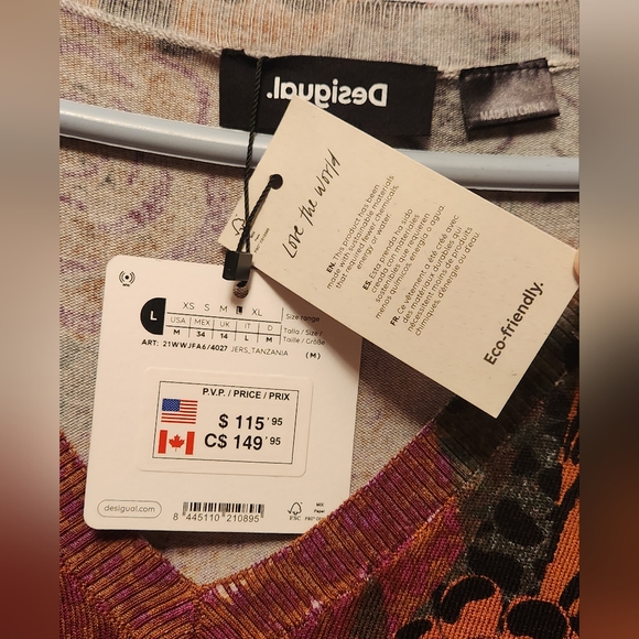 Desigual Long Sleeve Top - Picture 6 of 9